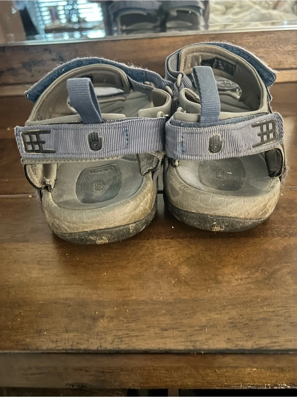 Teva Light Blue Gray Strappy Outdoor Sandals